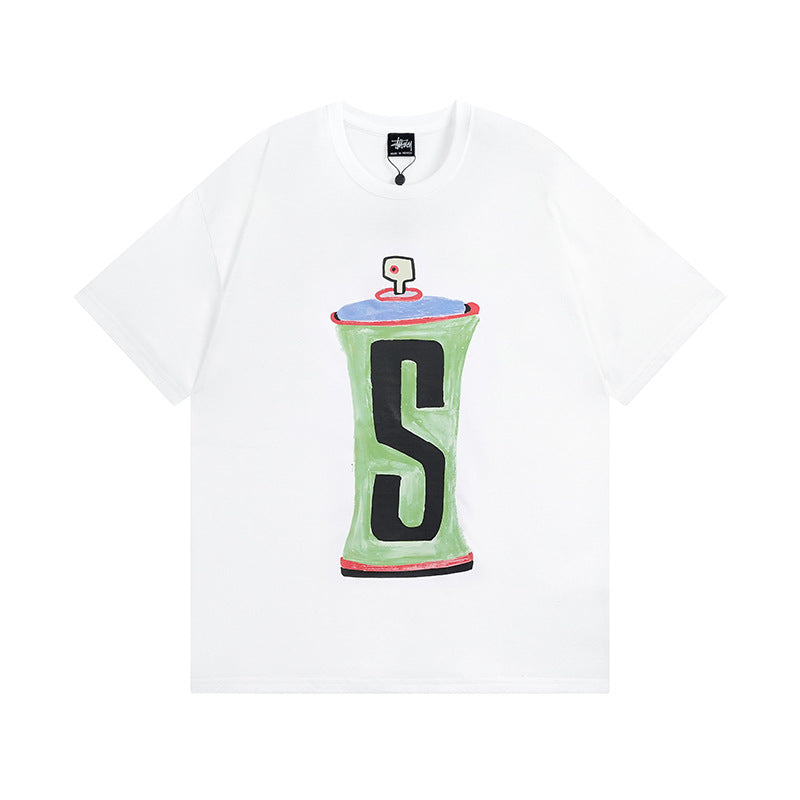 Stussy T Shirts Casual Loose Couple T Shirts