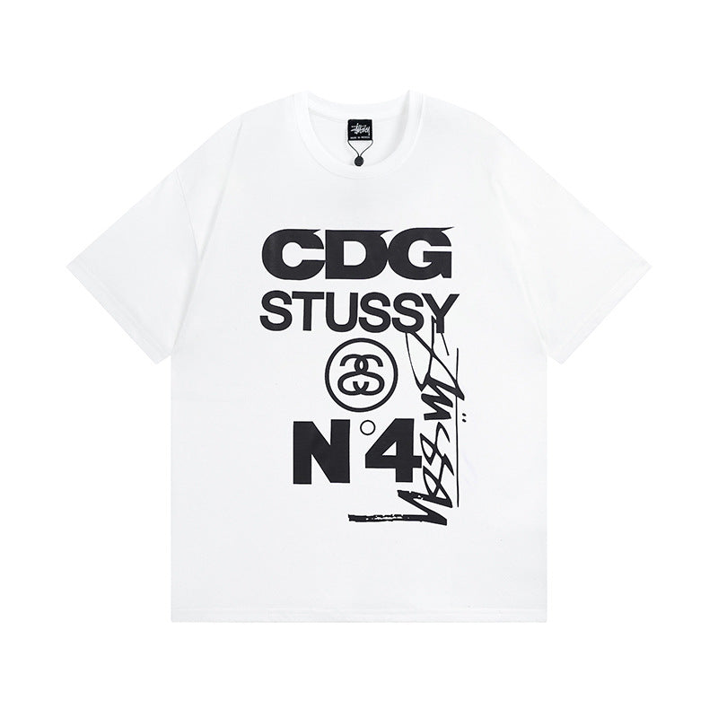 Stussy T Shirts Casual Loose Couple T Shirts